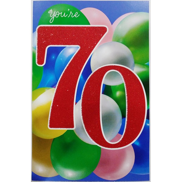 Seventy Years Old - Happy 70th Birthday Greeting Card"Truly mastered the art of year after year - being so young at heart"