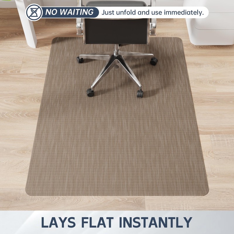 Office Chair Mat for Hardwood Floor, 53" x 45" Desk