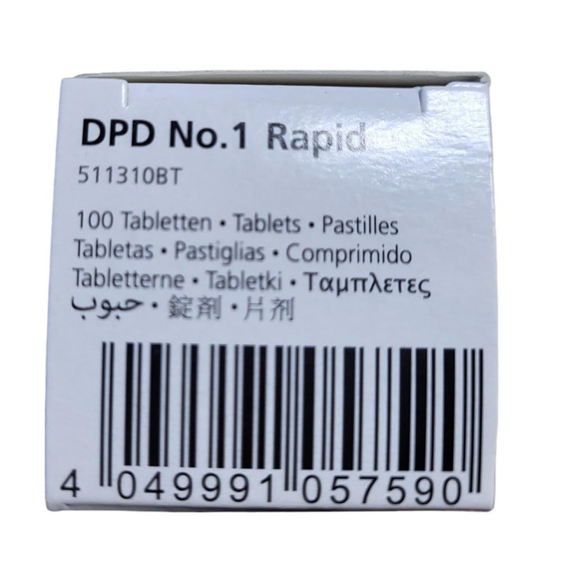 Lovibond DPD No1 Rapid Dissolve Tablets. 100 box