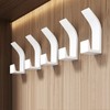Chchmu Adhesive Wall Hooks 5pcs Utility Hook Heavy Duty Wall