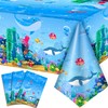 Huxolynifty Under The Sea Tablecloth, 3 Pcs Sea Animal Table
