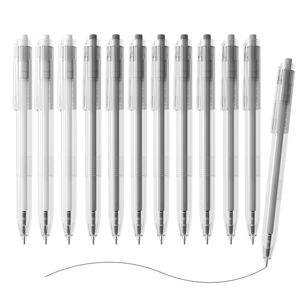M&G Gel Pens, 12 Pcs Retractable Fine Point Pens, 0.5mm