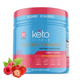Keto Vitals Keto Vitals Keto Electrolytes Powder | Keto-Friendly Electrolytes with Potassium, Magnesium, Sodium, Calcium | Keto Electrolytes Supplement Energy Drink Mix | Sugar-Free, Zero Calories, Zero Carbs