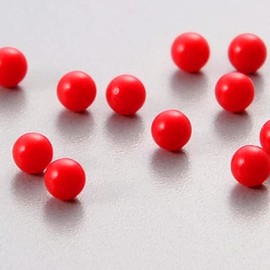 Humanity Polypropylene Balls, Diameter 0.28 inches (7.0 mm), Red, 20 Pieces, Precision Balls, PP Balls