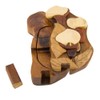 Calla Lily Handmade Carved Wood Intarsia Puzzle Box