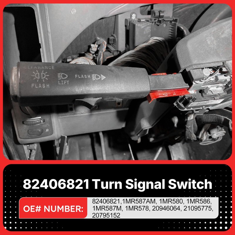 82406821 Turn Signal Switch for Volvo Kenworth Mack Cv Models