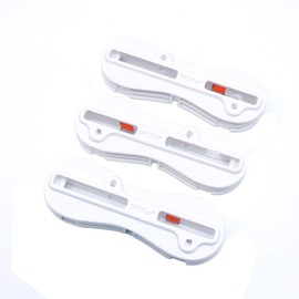 Namvo 5 Degree FCS II System Thruster Fin Connector Set White