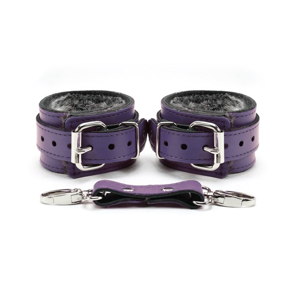 VP Leather Berlin Wrist Cuffs - Purple