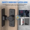 90 Degree Flip Barn Door Lock, Heavy Duty Sliding Gate