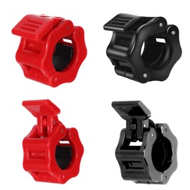 Hauojaus 4 Stück Hantelverschlüsse 30mm Hantel Verschluss, Langhantel Klemmen Verschluss Schnellverschluss Langhantel Clips, Hantel Sicherung für Workout Gewichtheben Training Fitness Zubehör