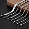 stino 8PCs Stainless Steel Chain Necklace Set for Men Women,