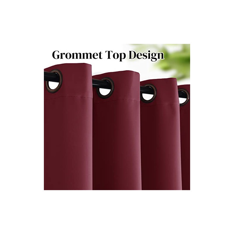 Rose Home Fashion - Cortinas Opacas para Puerta corredera, oscurecimiento