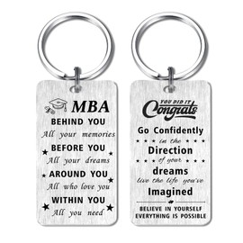 HYHYDHP MBA Graduation Gifts 2024, Masters Degree Graduation Grad Keychain Ideas