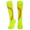 Neon Softball Socks for Youth Girls Knee High Crazy Socks