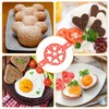IKOPFLN 1 Stück Spiegeleierformen für die pfanne, silikonform waffeln, pochierte