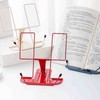 Zyners Metal Book Stand for Desk, Adjustable Reading Rack, Book