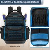 BLISSWILL Tool Bag Backpack for men,Heavy Duty Tool Backpack Bag