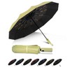 Ouqiesli Portable Folding Umbrella Compact Travel Windproof UV Protection Umbrella