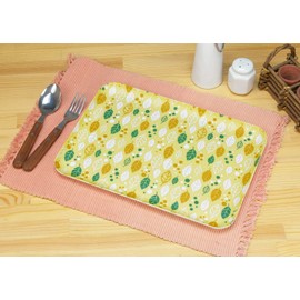 TATSU-CRAFT ST Tray, M, Four Seasons, Series, Autumn Leaf, Yellow, Dishwasher Safe Tray, Stylish, Nordic Plastic, Long Rectangular Basin, Japanese Style, Modern Scandinavian Design, Scandinavian