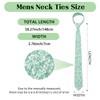 Generic Floral Ties for Men 2.56'' Men's Skinny Tie Mens