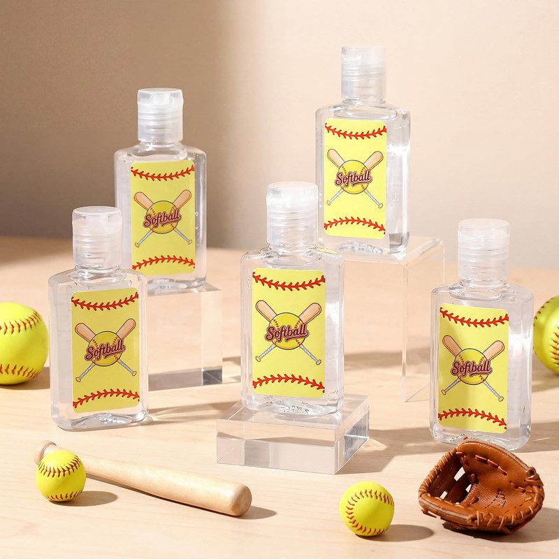 36 Sets Softball Hand Sanitizer Party Favors 1oz Bulk, Baseball