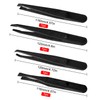 YIXISI 8 PCS Precision Plastic Tweezers Set, Anti-Static Tweezers, for