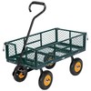 VIVOHOME Heavy Duty 550 Lbs Capacity Mesh Steel Garden Cart