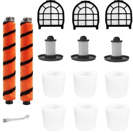 YOKYON Brush Roller Foam Hepa Felt Filters Compatible with Shark LZ600 LZ601 LZ602 LZ602C APEX UpLight Lift-Away DuoClean Vacuum Cleaner # XFFLZ600 & XHFFC600