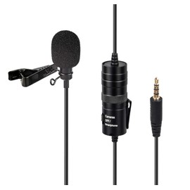 ayex Professional Lavalier Microphone with Wind Protection and Clamp Universal Use for Interviews Livestreams UVM LV-10