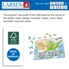 Larsen K36 United States of America Physical Map, English Edition,
