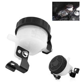 Zohisin Reservoir for motorcycle brakes, universal fluid reservoir with support for cylinders, oil pan, suitable for all motorcycles with master cylinder