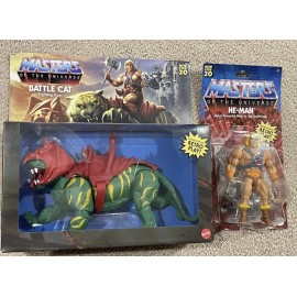 Mattel He-Man MOTU RETRO PLAY He-Man And Battle Cat Bundle Masters Of The Universe NEW