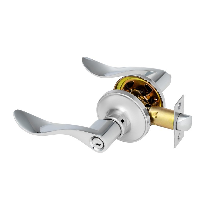XFORT Cabriole Privacy Knob Set Polished Chrome, Door Knob with