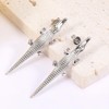 Alligator Crocodile Earrings for Women Exaggerated Gold Crocodile Earrings Funny