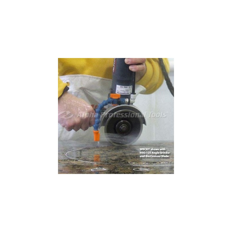 Alpha Wet Blade Cutting Kit 6" (Converts A Dry Grinder