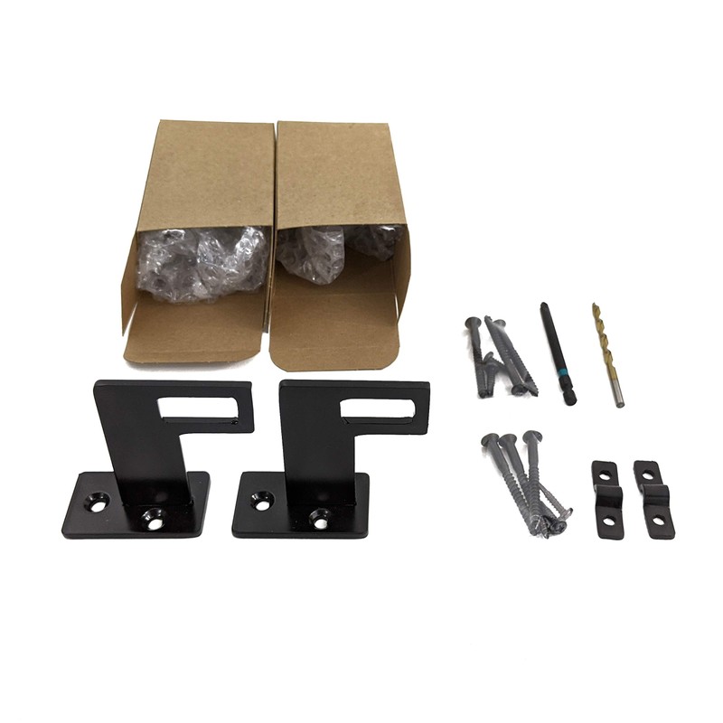Modern Aluminum Handrail Grab Bar Kit, Adjustable Steel Brackets Included,
