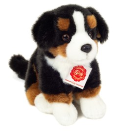 Teddy Hermann 91972 Bernese Mountain Dog Sitting 21 cm, Cuddly Toy, Plush Toy with Recycled Filling