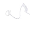 YNIBST Replacement Earmold for Acoustic Coil Tube Headset(Clear 2 Pairs)