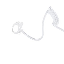 YNIBST Replacement Earmold for Acoustic Coil Tube Headset(Clear 2 Pairs)