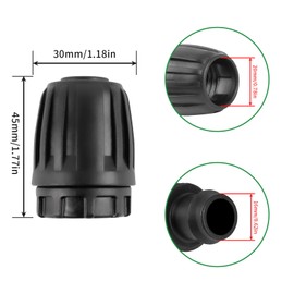 CINEMON Micro-Drip-System Sealing Plug 20 mm, End Plugs for Drip Hose Adapter, Practical Closure of 20 mm Pipes, Quick & Easy Connection Technology (Pack of 8)