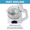 Tesslux Electric Kettle, 1500W Fast Boiling Glass Water Kettle with