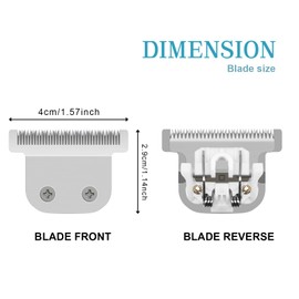 T-Blade Detachable Replacement blades Compatible with Wahl Trimmers 9864/9864SS/9686/9818A/9854L/9876L/9854 etc. (1 Pack)