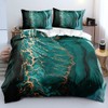 Luofanfei Marble Bed Linen 135 x 200 cm, Green Gold