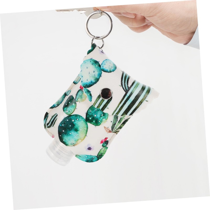TOVINANNA 4 Sets Travel Toiletry Bottle 60ml Refillable Keyring Case