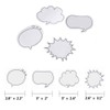 Pcxino 20Pads 600sheets Thought Cloud Sticky Notes,Talking Bubble Shape,Self-Stick Notes