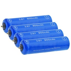 Synergy Digital Shaver Batteries, Compatible with Panasonic K0360-0570, V9ZL2508, WESLV9ZL2508, WESLV95L2509 Shaver Batteries (Li-ion, 3.6V, 800mAh), Set of 4