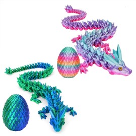 2 Pcs Dragon Eggs with Dragon Inside, 3D Printed Easter Dragon Egg, Dragon Egg Fidget Toy, Stocking Easter Basket Stuffers