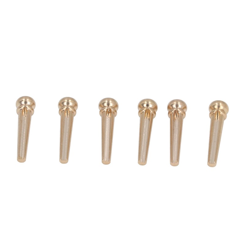 6PCS Guitar Bridge Pin Copper Acoustic Guitar Bridge Pins Peg