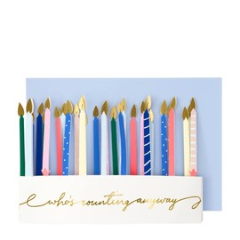 Meri Meri Candle Birthday Card (Pack of 1)