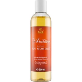 Vibratissimo Hot Moments Massage Oil with Soothing Heat Effect, Care Oil for Body & Skin Relaxation, 300 ml